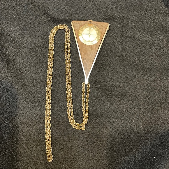 Mid-Century RARE Belforte Triangular Watch Pendant - Picture 1 of 8